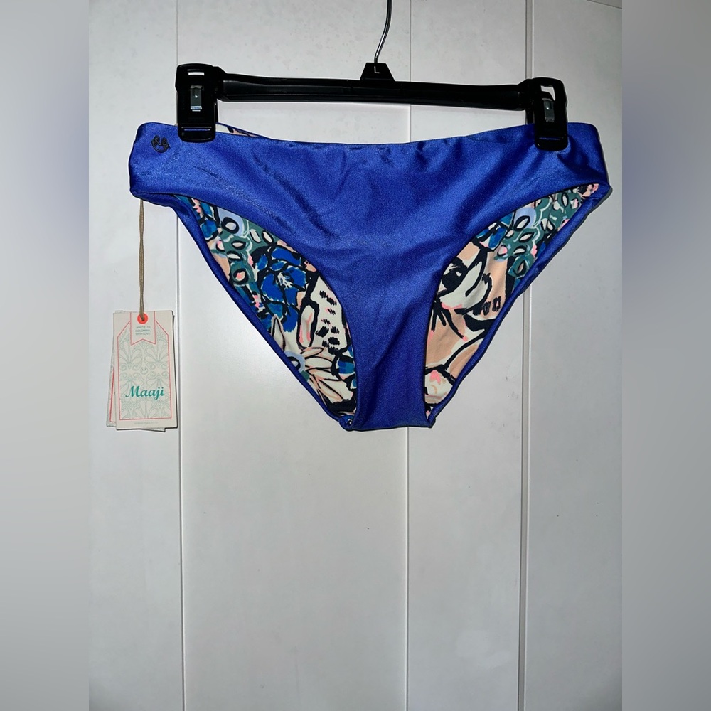 NWT Maaji Wedgewood Deck Reversible Bikini Bottom In Sublime - Picture 7 of 15